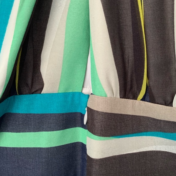 Banana Republic Stripe Chiffon Halter Empire Dress - Picture 7 of 10